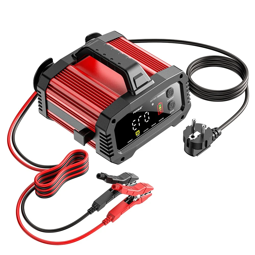 Redresor Auto 12-24V, 25A, profesional, functioe de reparare/desulfatare baterie, compatibil cu bateriile Pb-Acid, AGM, EFB, LiFePO4 [2]