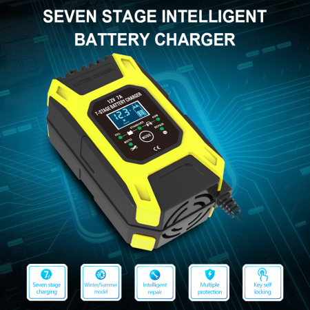 Redresor Auto,cu incarcare rapida si functie de reparare/desulfatare, 12V, 7A, Pb-acid, AGM, EFB, LiFePO40 [3]