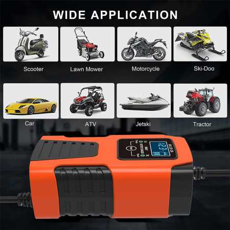 Redresor Auto,cu incarcare rapida si functie de reparare/desulfatare, 6-12V, Pb-acid, AGM, EFB, LiFePO40 [5]