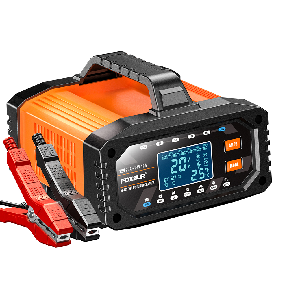 Redresor Auto Profesional FOXSUR FAC-200 20A 12V 24V cu Curent Reglabil și Smart Charging [3]