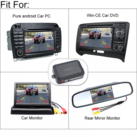 Senzori de Parcare OEM Look, Gama Premium – Compatibili cu Cameră Marșarier, Intrare/Ieșire VIDEO RCA pentru Monitor sau Navigație Auto - Copie [1]