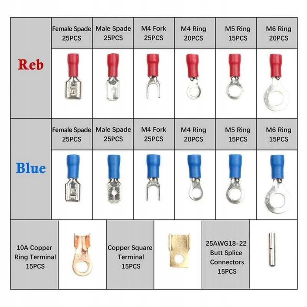 Set 300 Conectori de Sertizare Izolați-Conectori Electrici Profesionali [5]