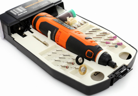 Set freza Polisare & Gravare 12V, 6 viteze 5.000–25.000 rpm, 55 accesorii incluse [3]