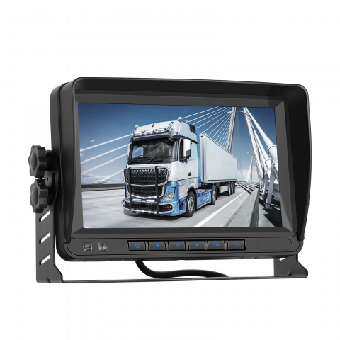 Set Monitor și Cameră Mărșarier Wireless, incarcare solara,pentru Tir, Duba, Camion, Autocar, 1080P FHD, Unghi 150° Night Vision [2]
