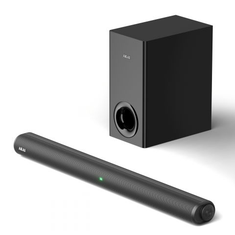 PROMOTII % - Soundbar Akai ASB-8WSW cu Subwoofer Fără Fir, 2.1 Canale și Sunet Puternic 150W