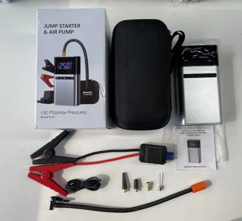 Starter auto 3 in 1 Jump Starter cu Compresor de Aer YL03L – Baterie Externă 6000mAh, 300A Curent de Pornire, Compresor 150 PSI [2]