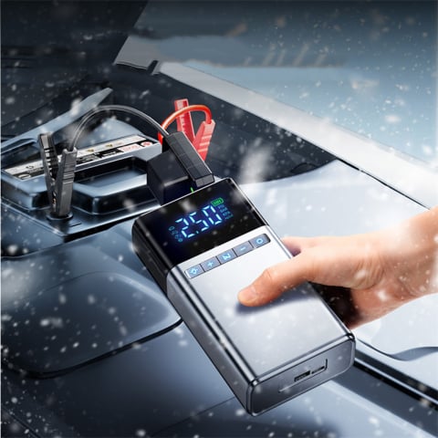 Starter auto 3 in 1 Jump Starter cu Compresor de Aer YL03L – Baterie Externă 6000mAh, 300A Curent de Pornire, Compresor 150 PSI [1]