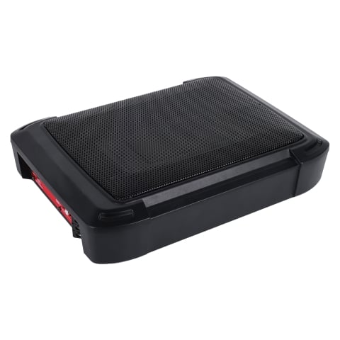 Subwoofer activ auto 10" Slim 1000W, amplificator încorporat, intrare High/Low, 33.5×26.3×6 cm [6]