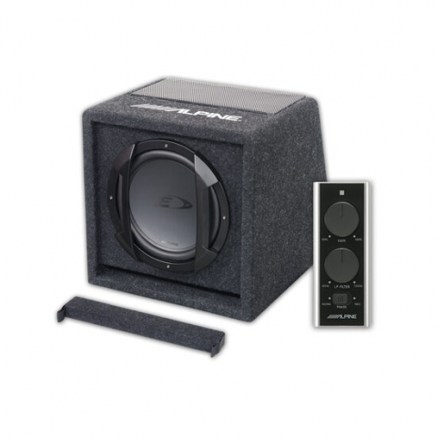 Subwoofer Alpine SWE-815 300W, 8", Amplificat – Bass Puternic [1]