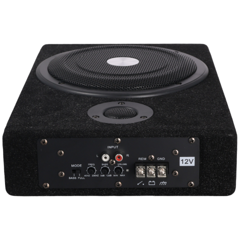 Subwoofer auto activ, slim 8 inch 600W–Bass puternic, design ultra-subțire pentru spații reduse [8]