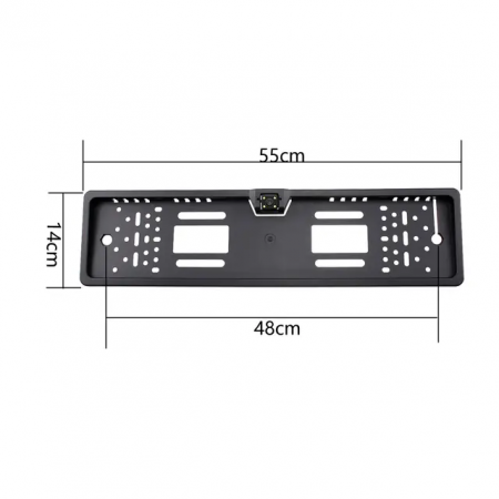 Suport numar Auto cu Camera Marsarier 4 LED, întrare RCA, Cablu 5M [5]