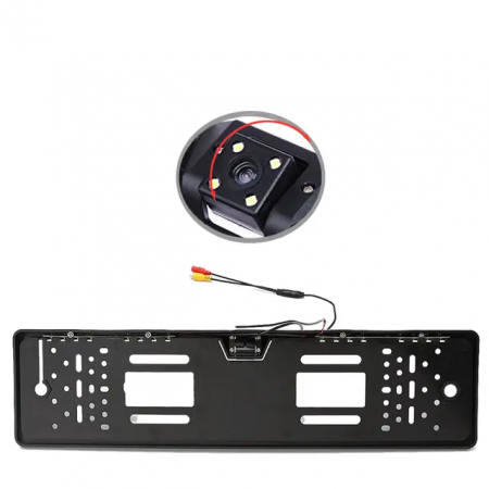 Suport numar Auto cu Camera Marsarier 4 LED, întrare RCA, Cablu 5M [2]