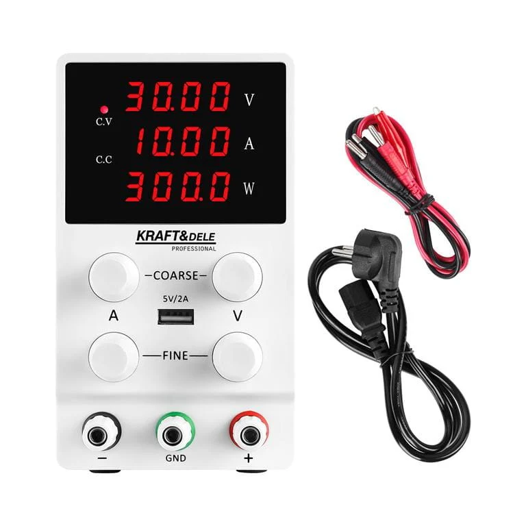 Toate Produsele - Sursa de alimentare Reglabila, 0-30V/0-10A, 300W, interfata USB, protectie suprasarcina, sistem racire inteligent, alb