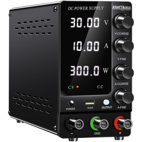 Sursa de alimentare Reglabila, 0-30V/0-10A, 300W, interfata USB, protectie suprasarcina, sistem racire inteligent, negru [2]