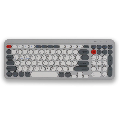 Tastatură Wireless Slim Bluetooth 5.0/2.4G, Multi-Device, Acumulator, Autonomie 45h, Compatibilă Windows, Mac, Android, iOS – Gri [5]
