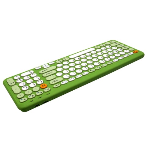 Tastatură Wireless Slim Bluetooth 5.0/2.4G, Multi-Device, Acumulator, Autonomie 45h, Compatibilă Windows, Mac, Android, iOS – Verde [2]