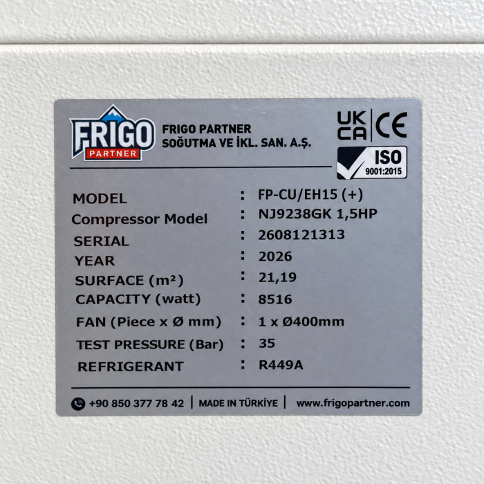 Instalație frigorifică completă FP-CU EH15 cu NJ9238GK și FP40ACL15 [6]