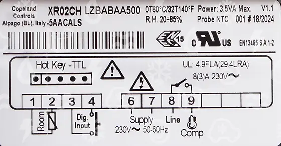 Controler temperatură Dixell XR02CH (Copeland) [4]