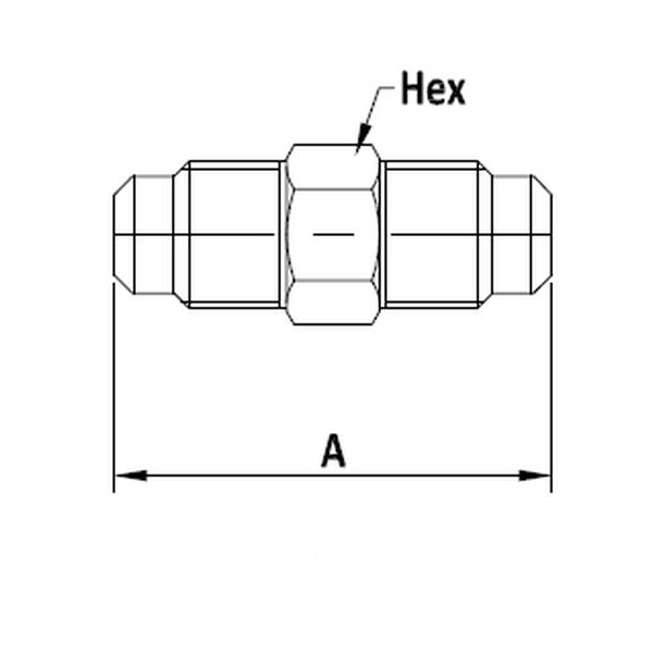 Niplu 1/2" x 3/8" SAE, tip filetat redus [2]