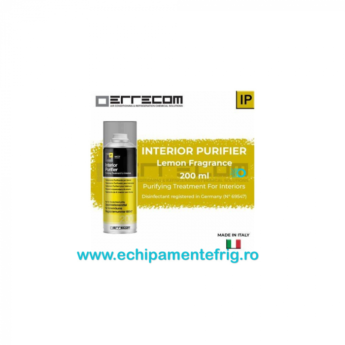 Spray Igienizant Interior Purifier - Lămâie, 200 ml, Errecom [2]