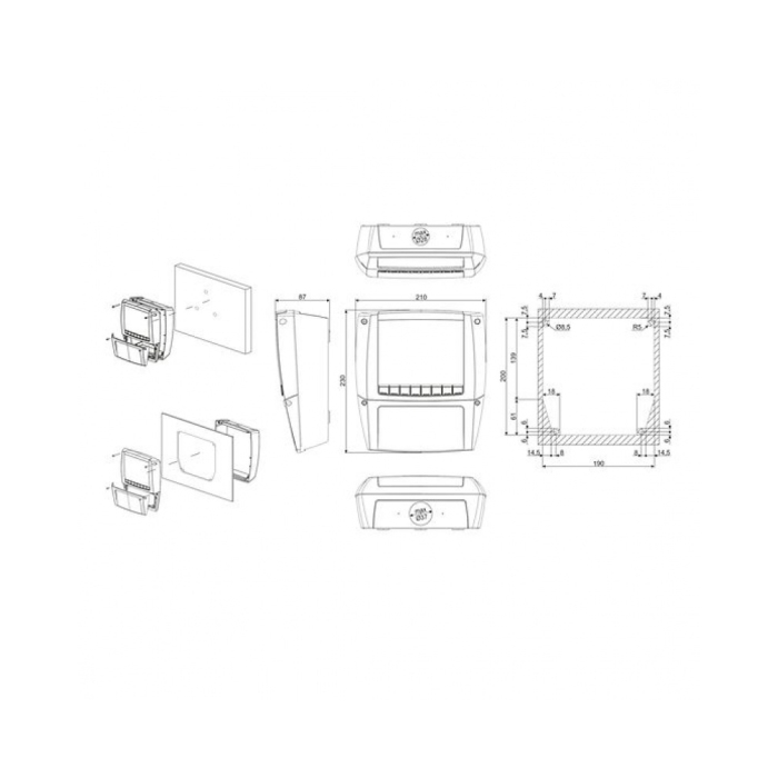 Tablou electric Dixell XLR170-5N1C3 pentru camere frigorifice [2]