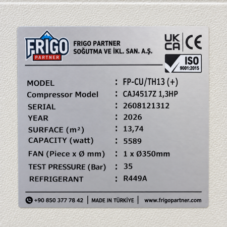 Instalație frigorifică completă FP-CU/TH13 – R449A [4]