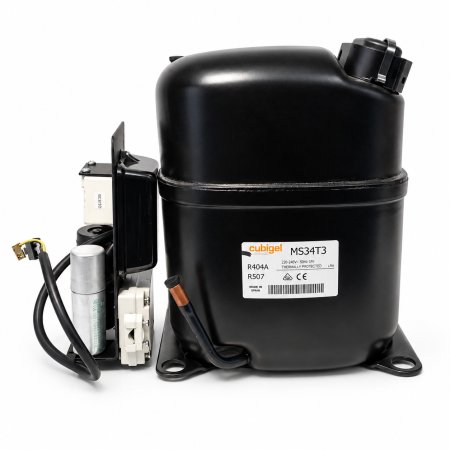 Compresoare Cubigel R404A pentru refrigerare - Compresor Cubigel MS34TB 1 5/8 CP R404A/R507 HBP 230V – 3371 W