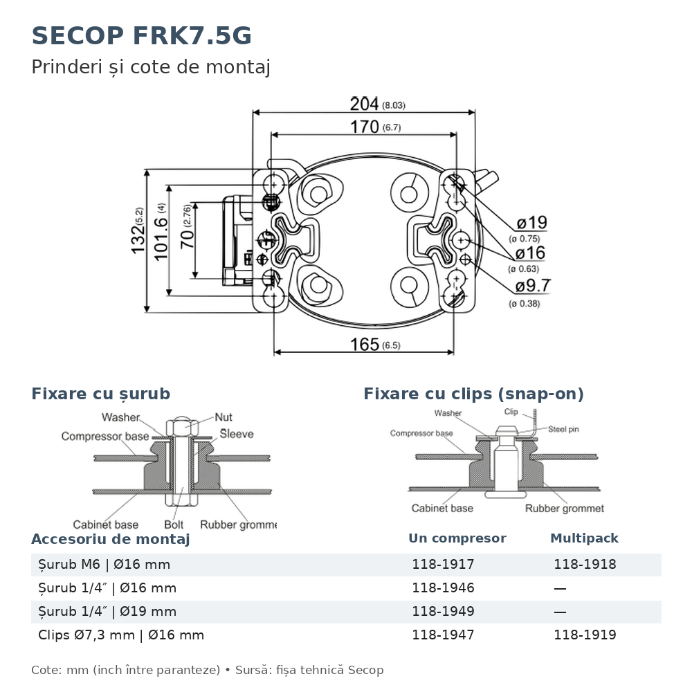 Compresor Secop FRK7.5G R134a R513A [3]