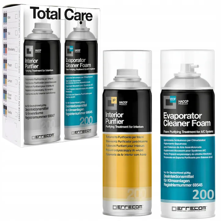 Solutii curatare/igienizare - Kit dezinfectant aer condiționat Total Care piersici 200 ml Errecom
