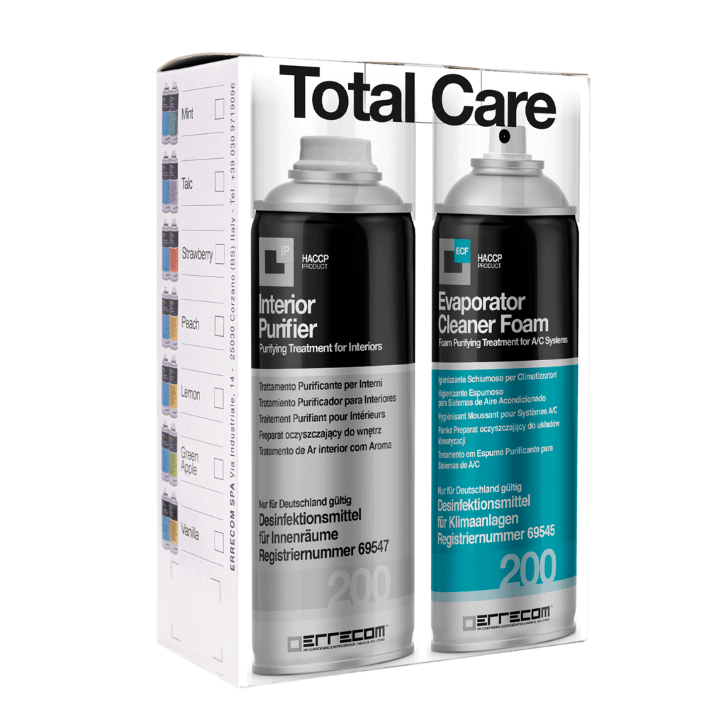 Solutii curatare/igienizare - Kit dezinfectant aer condiționat Total Care talc 200 ml Errecom