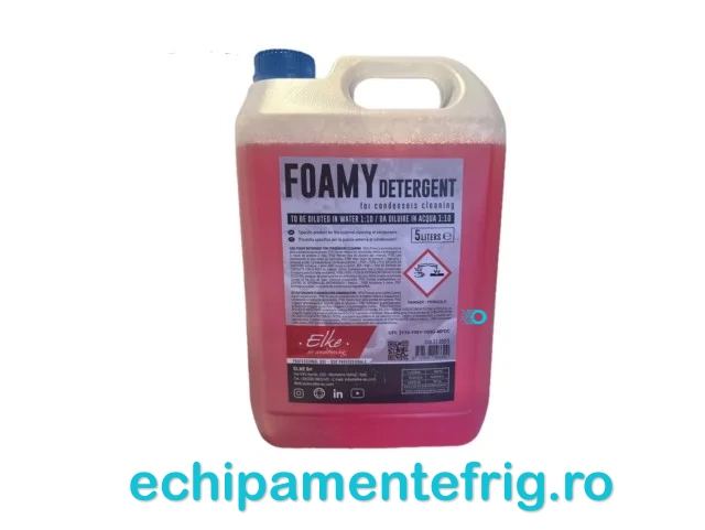 Aer conditionat - Solutie ELKE, cu spuma pentru spalare condensator  5L, 1/10