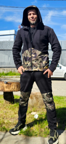 COSTUME - COSTUM POLAR HARD SKIN ZIP NEGRU