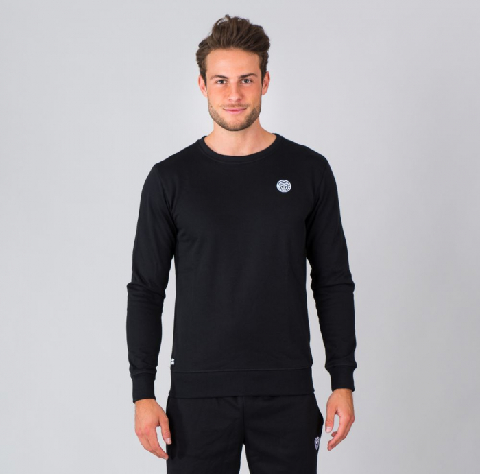 Bluza barbati BIDI BADU Chaka Basic Crew  - Negru [2]