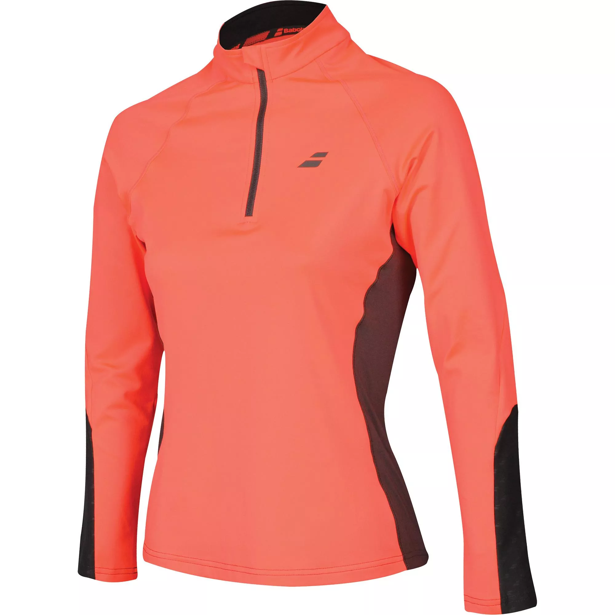 Bluza dama Babolat Core 1/2 Zip - portocaliu/gri [2]