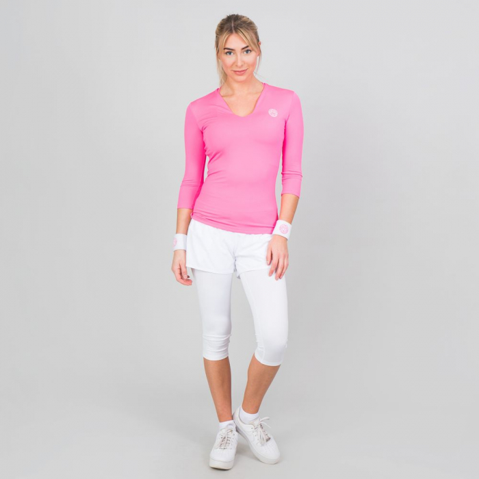 Bluza dama BIDI BADU Ariana Tech V-Neck - roz [2]
