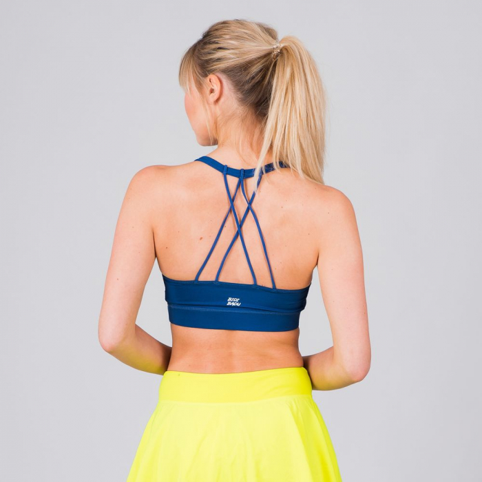 Bustiera BIDI BADU Letty Tech Strappy Dama - Albastru Inchis [4]