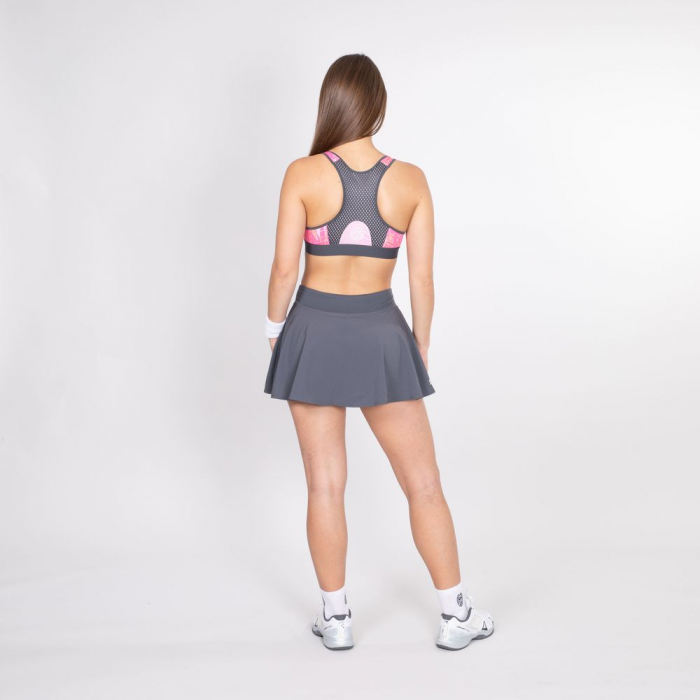 Bustiera BIDI BADU Singa Tech Dama - Gri Inchis/Roz [4]