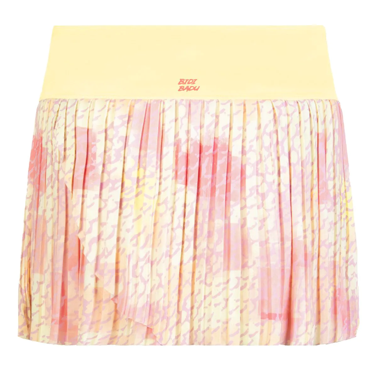 Fusta BIDI BADU Lowey Tech Plissee Dama - Galben Deschis/Roz [2]