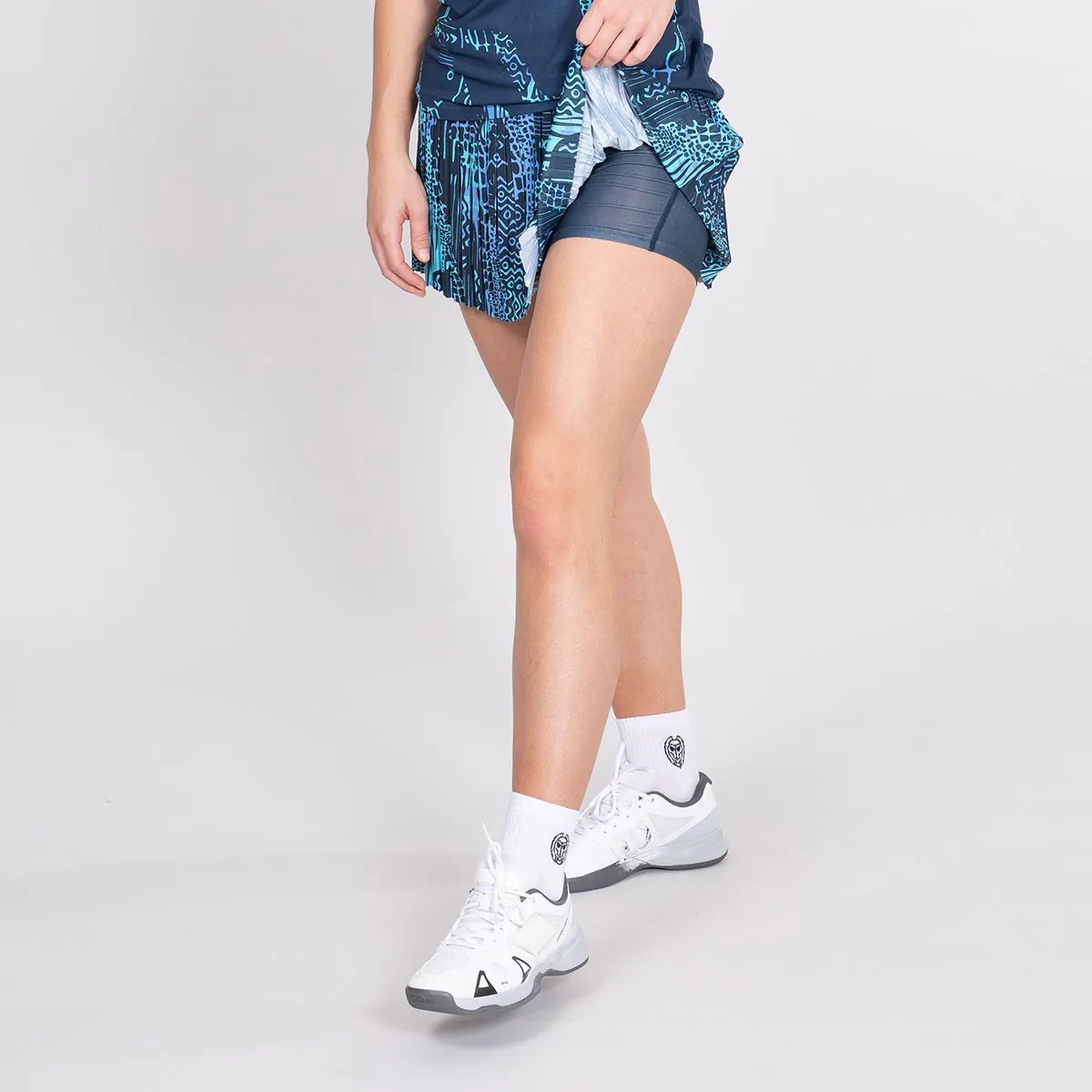 Fusta BIDI BADU Lowey Tech Plissee Dama - Albastru Inchis/Aqua [2]