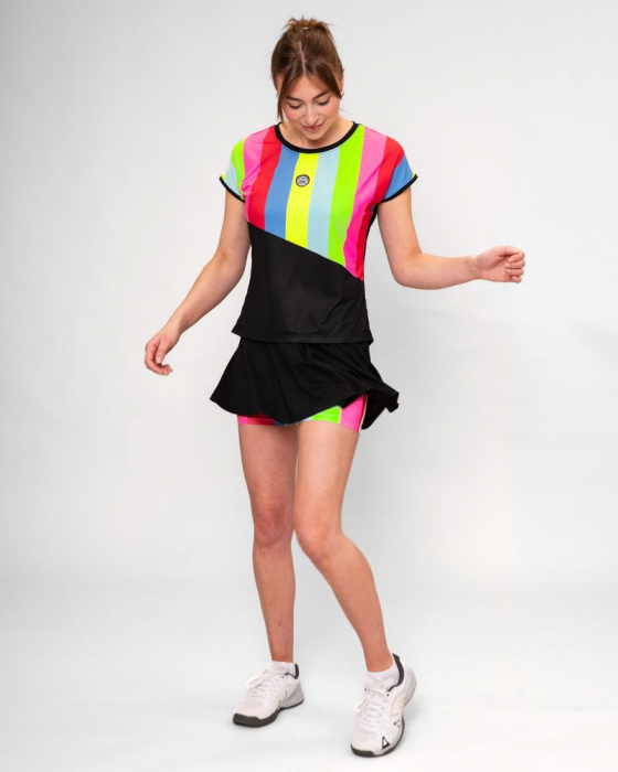 Fusta BIDI BADU New York Printed Wavy Dama - Negru/Mixed [3]