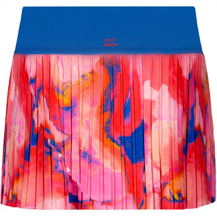 Fusta dama BIDI BADU Inaya Tech Plissee - Rosu/Albastru [2]