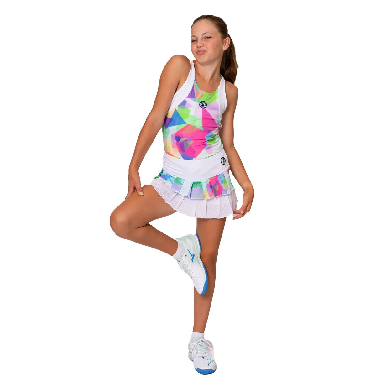 Fusta fete BIDI BADU Kaleido Pleated  Alb/Mixed [4]