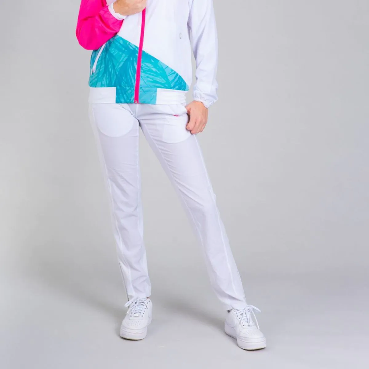 Pantalon dama BIDI BADU Willow Tech - Alb [2]