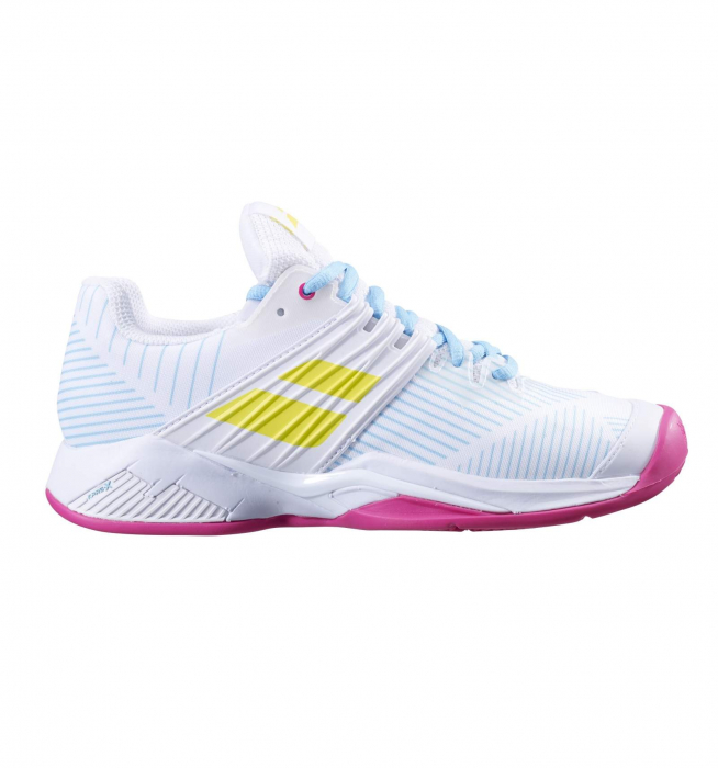 Pantofi Babolat Propulse Fury Clay Dama - Alb / Roz [2]