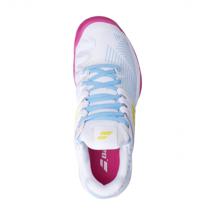 Pantofi Babolat Propulse Fury Clay Dama - Alb / Roz [4]