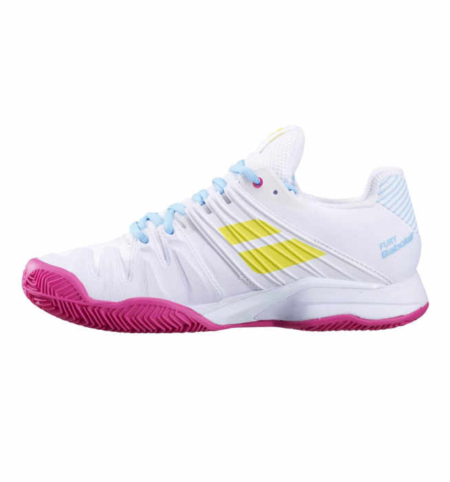 Pantofi Babolat Propulse Fury Clay Dama - Alb / Roz [3]