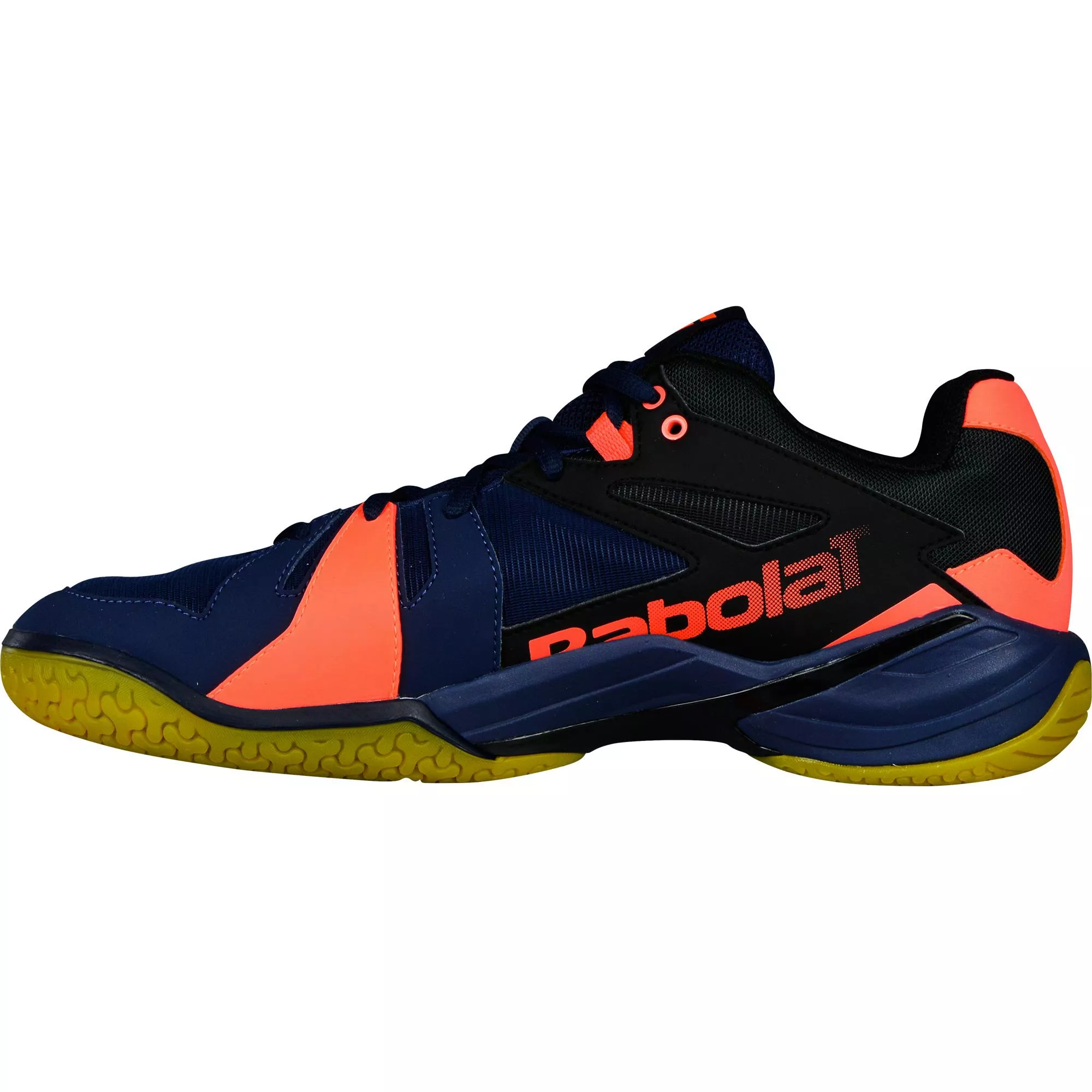 Pantofi barbati badminton Babolat Shadow Spirit - Albastru Inchis / Portocaliu [2]