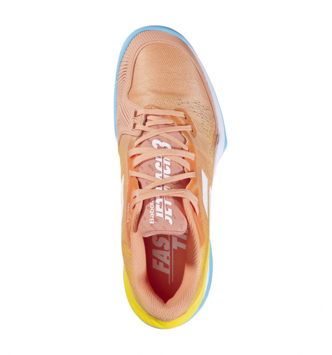 Pantofi de Tenis Babolat Jet Mach 3 Clay Dama - Roz / Auriu [4]