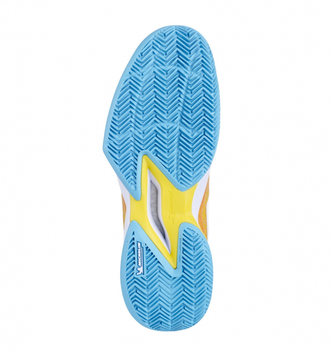 Pantofi de Tenis Babolat Jet Mach 3 Clay Dama - Roz / Auriu [5]