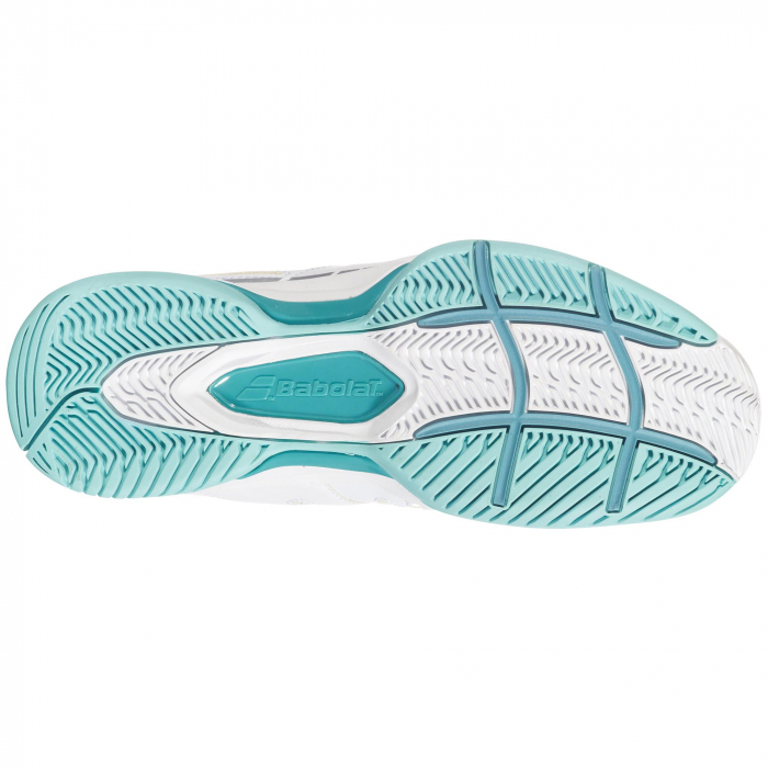Pantofi de Tenis Babolat SFX All Court Dama - Alb / Albastru [4]